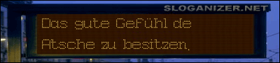 Dieser Slogan wurde von Sloganizer.net generiert generiert von Sloganizer